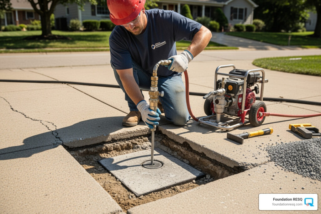 concrete slab jacking