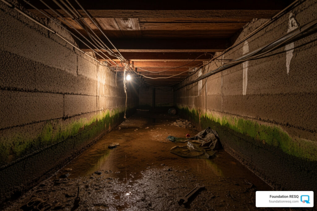 crawl space drainage system