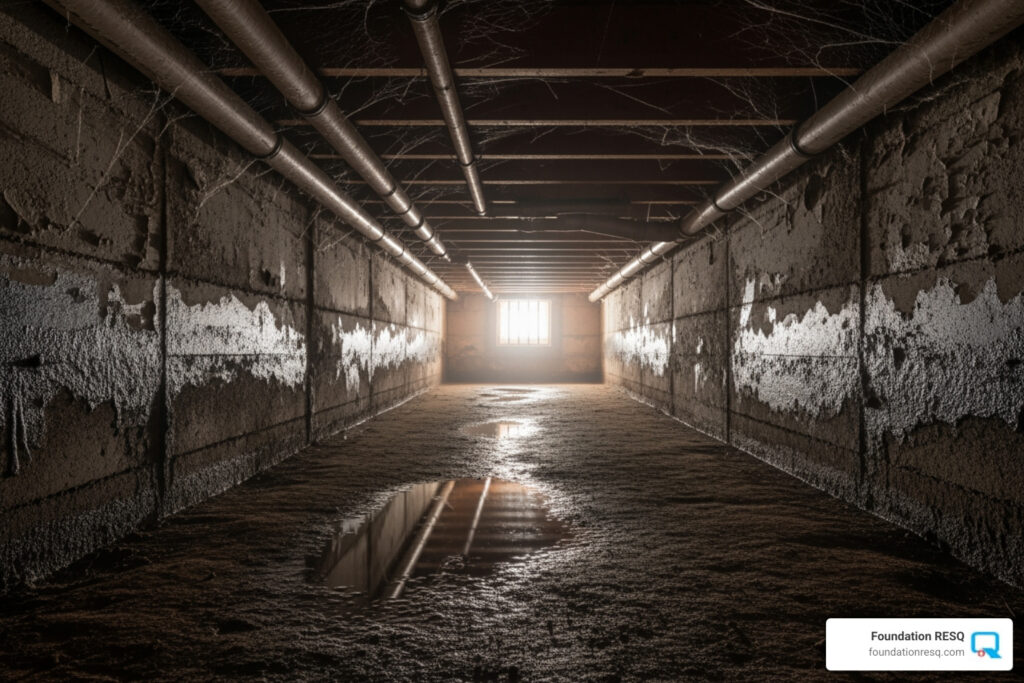 wet crawl space repair