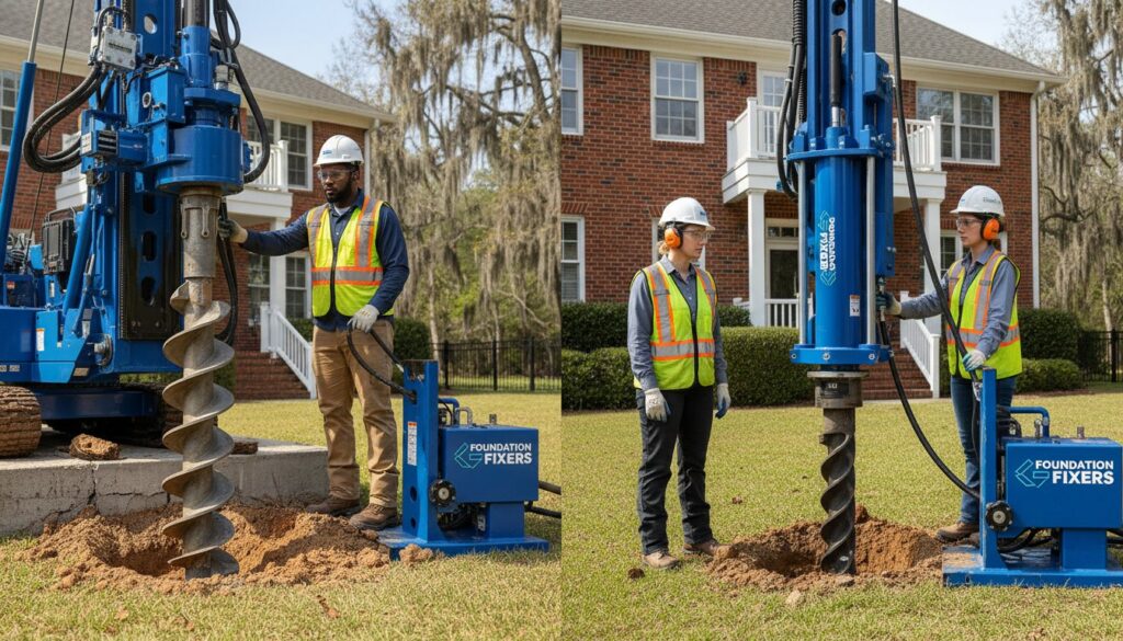 Helical Piers vs. Push Piers: Choosing the Right Foundation Solution in 2026