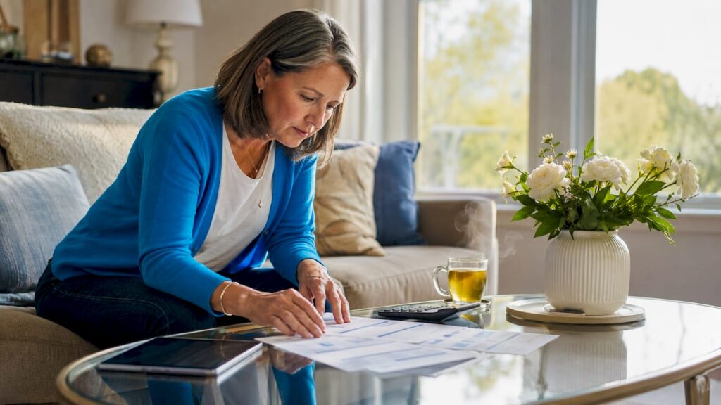 Homeowner reviewing foundation repair financing options