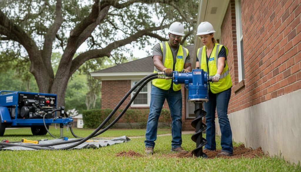 Professional Helical Pier Installation: The Permanent Solution for Tallahassee Foundations