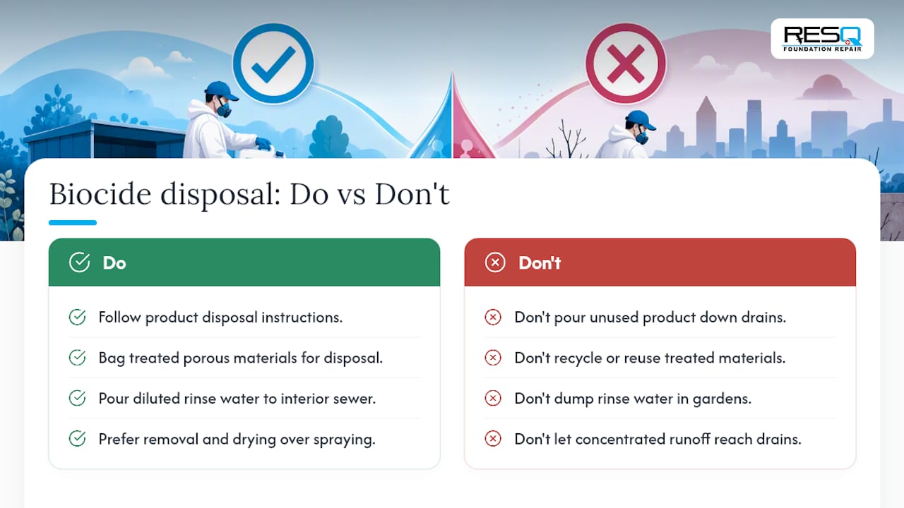 Environmental Impact and Disposal of Biocides — overview diagram