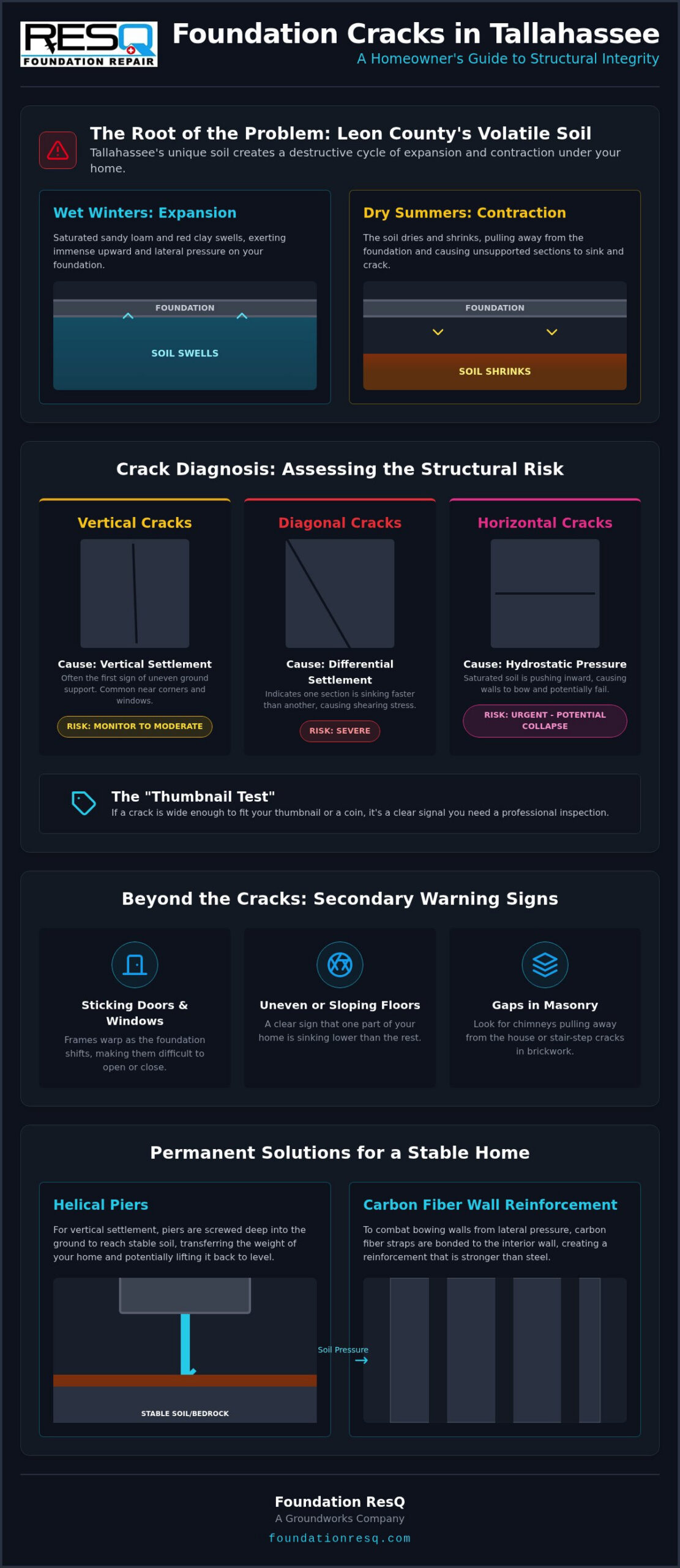 Vertical Foundation Crack Repair in Tallahassee: The 2026 Homeowner’s Guide