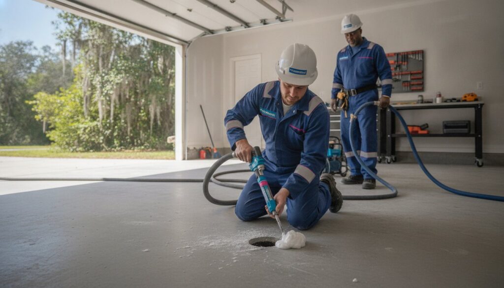 PolyRenewal for Uneven Garage Floors in Tallahassee