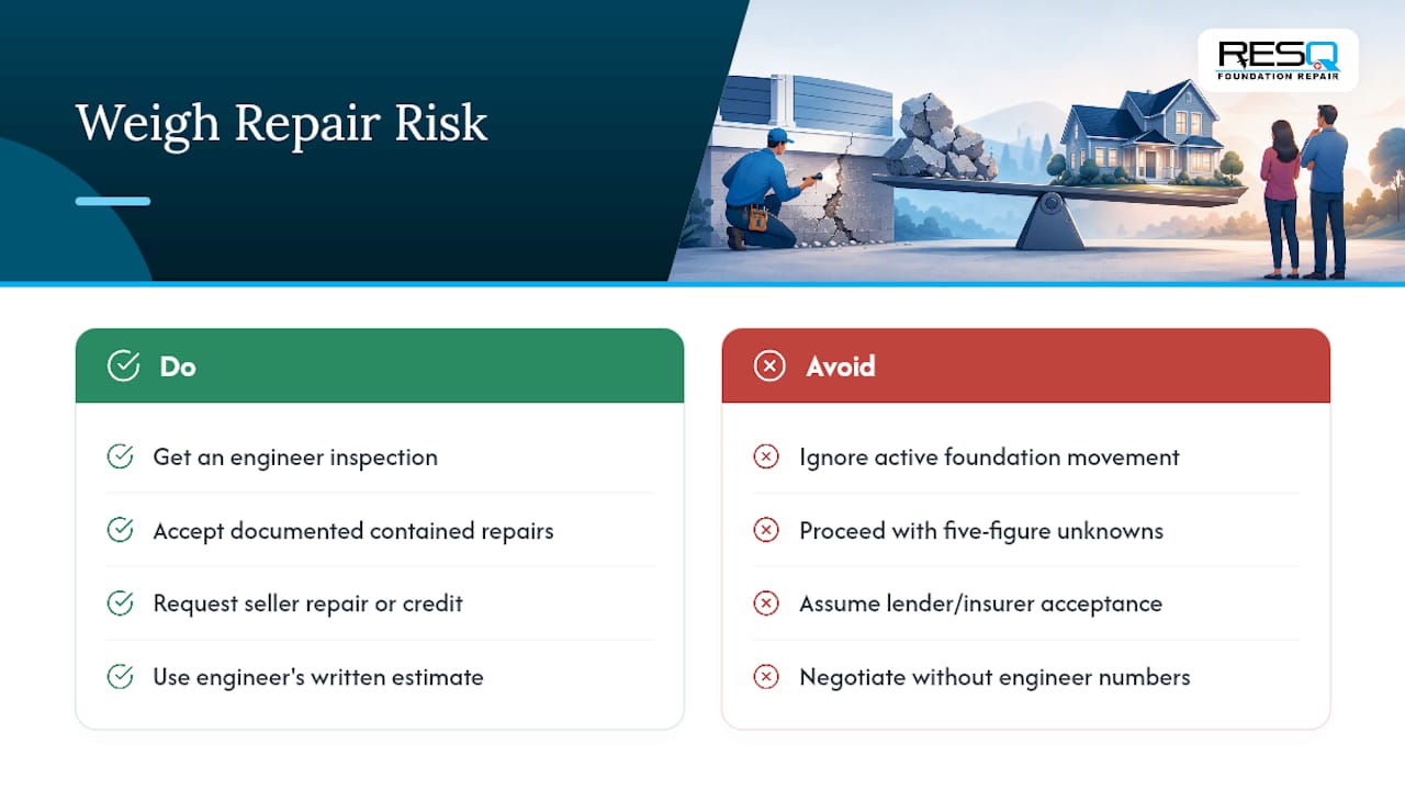 Weighing Repair Risk Against the Deal — overview diagram
