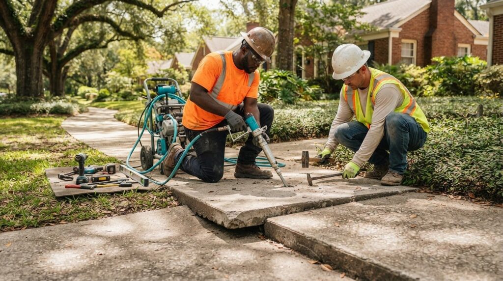 PolyRenewal for Trip Hazard Removal: How Concrete Leveling Works